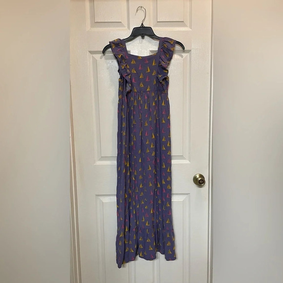 the odells Other - THE ODELLS: KID'S PALOMA MAXI DRESS Sailboats Nautical Coastal Girls Large